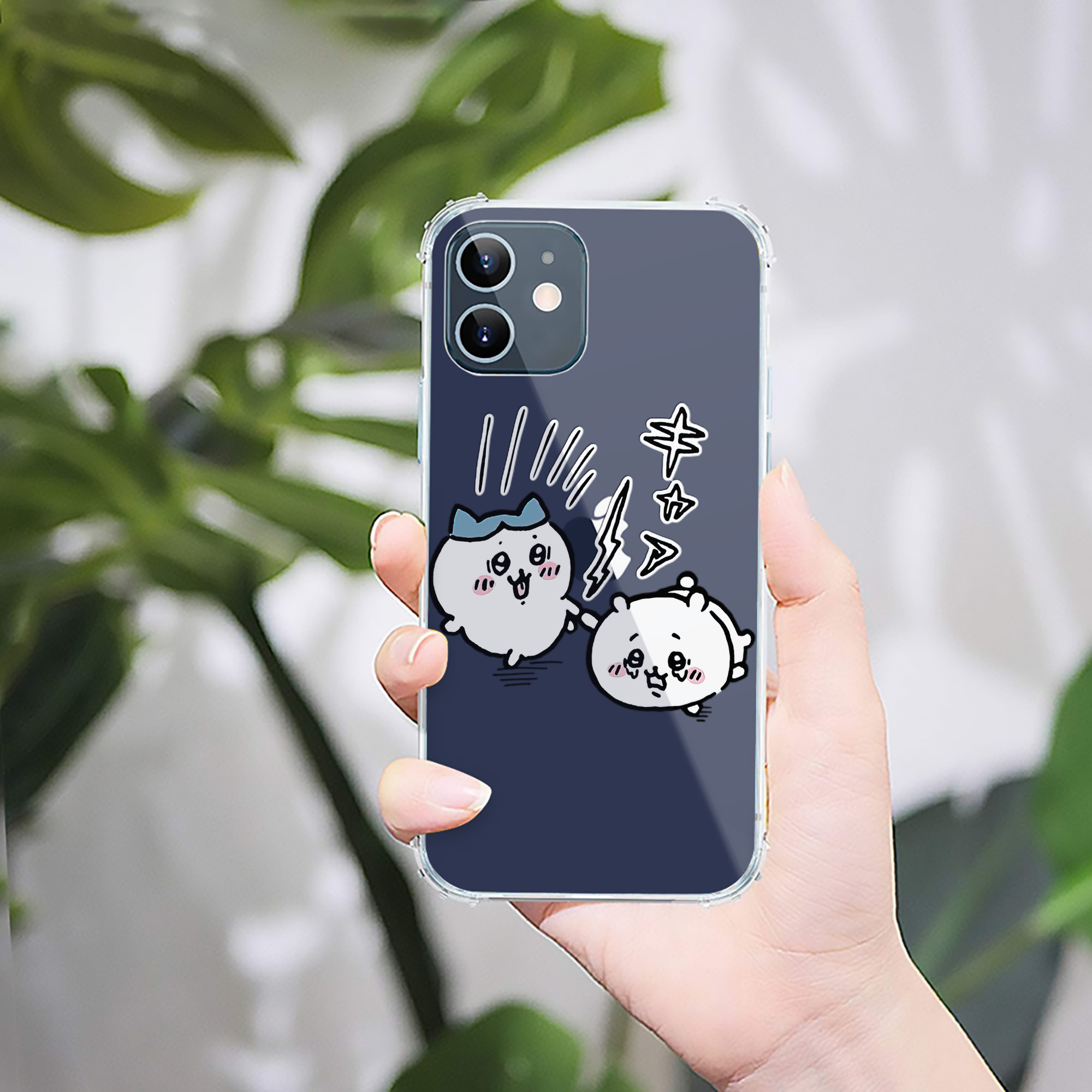（画像用） ちいかわ ハチワレ Chii-kawa hachiware 【iPhone 12シリーズ対応】透明スマホケース（クリアソフトケース）